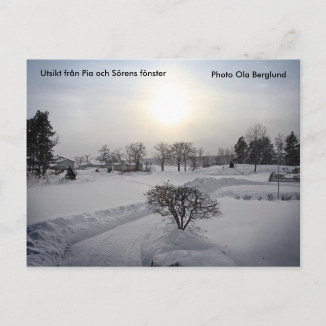 Utifrån Pia och Sörens fön ste... Vykort (Framsida)