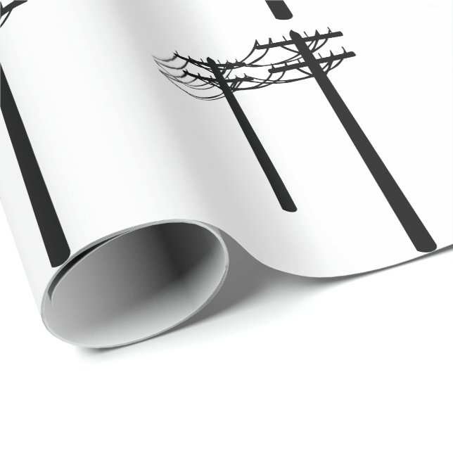 Utility Linjer Presentpapper (Rullad Hörn)