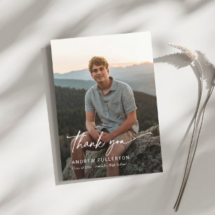 Utjämad anteckning Studenten - tackkort