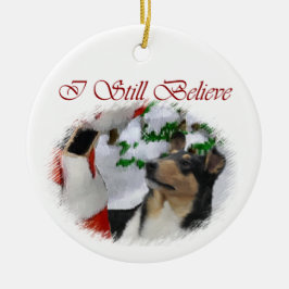 Utjämna Collie-julklappar Ornament