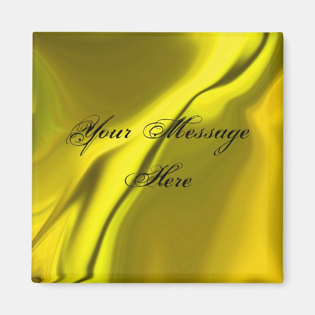 Utjämna Gultens designmagnet Magnet (Framsidan)