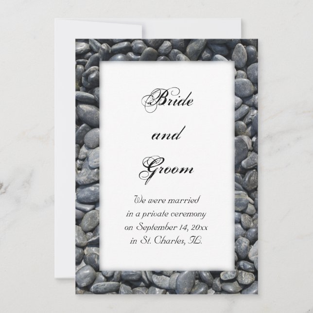 Utjämna svarta Småstarna Giftermål-meddelande Meddelande (Framsida)