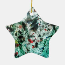 Utjämnad blå dekorationsstjärna,Abstrakt stjärna d