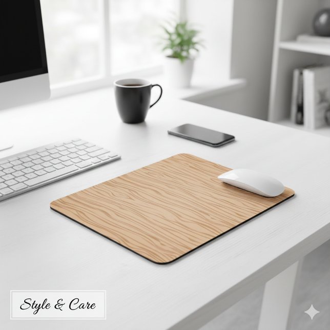 Utjämnad Designad av träbets med mus för daglig An Musmatta (Smooth Wood Grain Mouse Pad Designed for Daily Use)