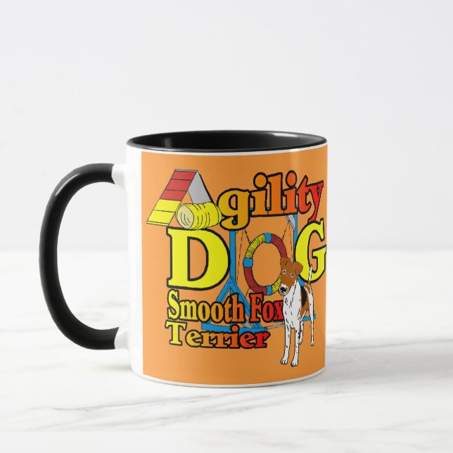 Utjämnad_Fox_Terrier_Agilitet Mugg (Vänster)
