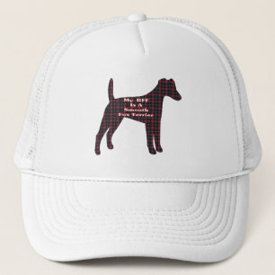Utjämnad fox Terrier BFF-hatt Truckerkeps