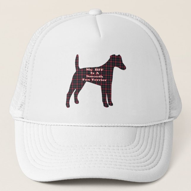 Utjämnad fox Terrier BFF-hatt Truckerkeps (Framsida)