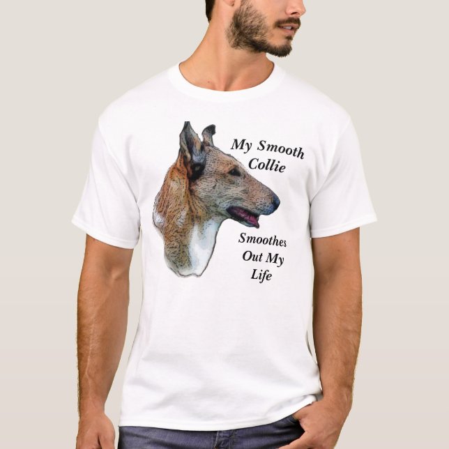 Utjämnad kollie tee shirt (Framsida)