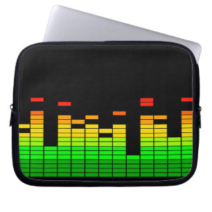UtjämnareVibes från takten av DJ-musik Laptop Sleeve
