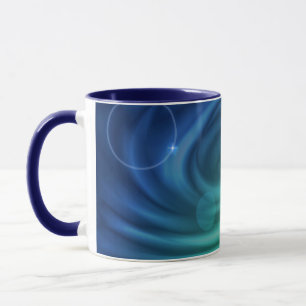 Utjämnat blått och Grönt Färg-blandning Vortex Mugg