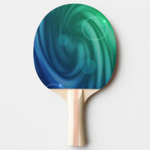 Utjämnat blått och Grönt Färg-blandning Vortex Pingisracket