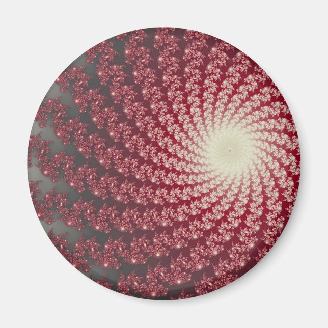 Utjämnat rött Whirlpool2-magnet Magnet (Framsidan)