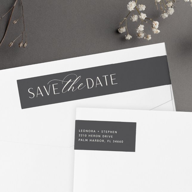 Utjämnat skript | Spara Returadressen Datum Etikettband (Skapare uppladdad)