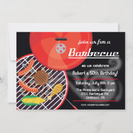 Utjämning av BQ Grill Party-inbjudan Inbjudningar