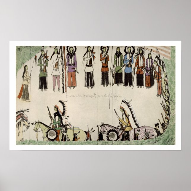 "Utjämning av Ställe-dansen" (bläck på papper nivå Poster (Framsidan)