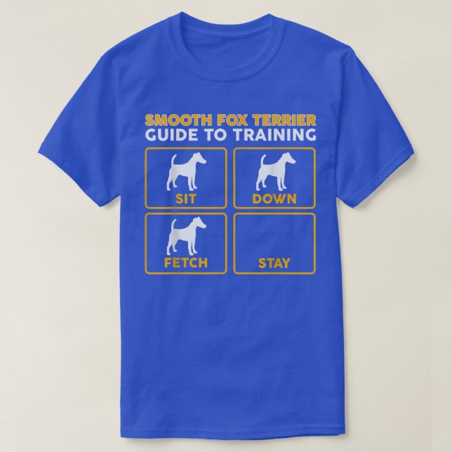 Utjämning av Terrier Funny Guide till utbildning T Shirt (Design framsida)