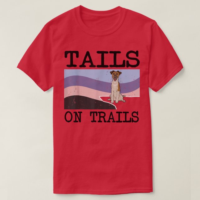 Utjämning av terrier Svan på spår Rolig hund Hickn T Shirt (Design framsida)