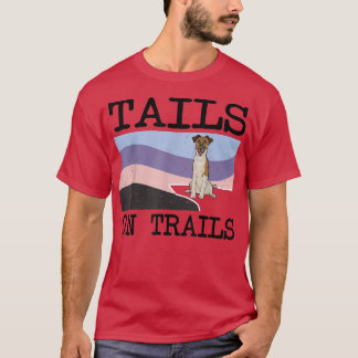 Utjämning av terrier Svan på spår Rolig hund Hickn T Shirt