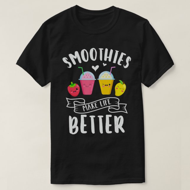 Utjämning gör livet bättre för blandare frukt och  t shirt (Design framsida)