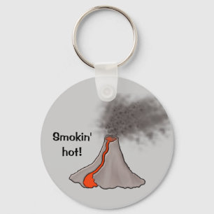Utjämningens Hett Volcano Design Nyckelring