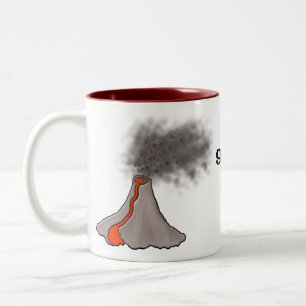 Utjämningens Hett Volcano Design Två-Tonad Mugg