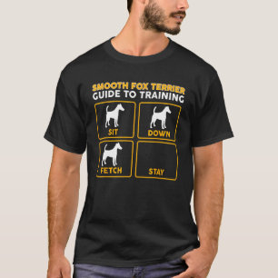Utjämningsfox Terrier T-Shirt Funny Guide to Train