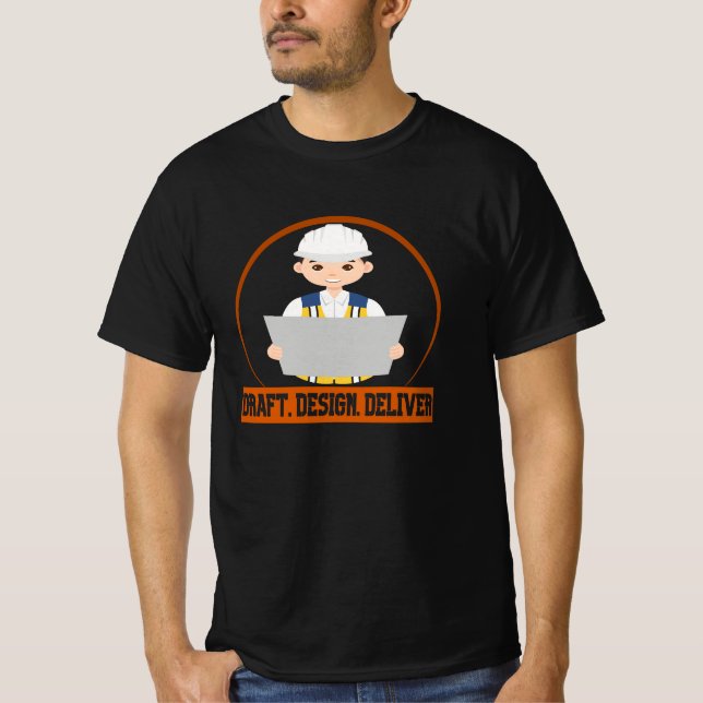 UTKAST, design för teknik T Shirt (Framsida)