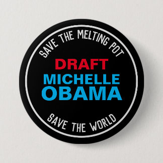 Utkast MICHELLE OBAMA 2024 Kampanj Knapp