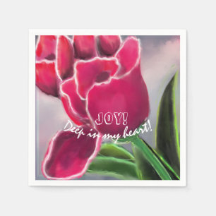 Utkast till Blommigt, anpassa typografi Pappersservett