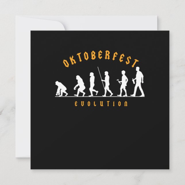 Utkast till oktoberfest Evolution Beer Festival Pr Inbjudningar (Framsida)