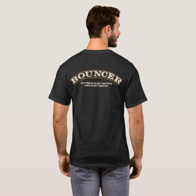 Utkastare - jag löser problem t-shirt (Hel baksida)