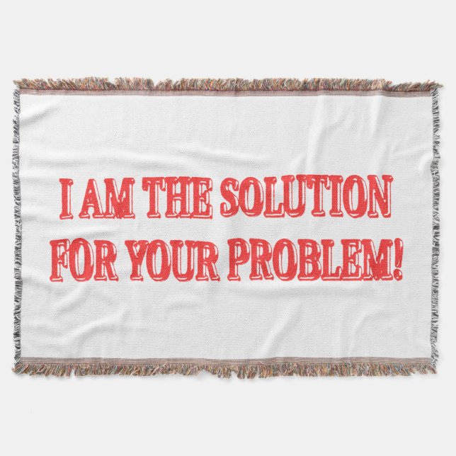 Utkastet "I ÄR LÖSNINGEN" - köp Filt (Framsidan)