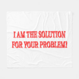 Utkastet "I ÄR LÖSNINGEN" - köp Fleecefilt