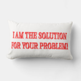 Utkastet "I ÄR LÖSNINGEN" - köp Lumbarkudde