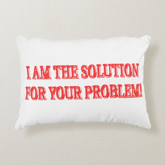 Utkastet "I ÄR LÖSNINGEN" - köp Prydnadskudde (Framsidan)