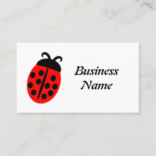 Utkastning av ladybug visitkort