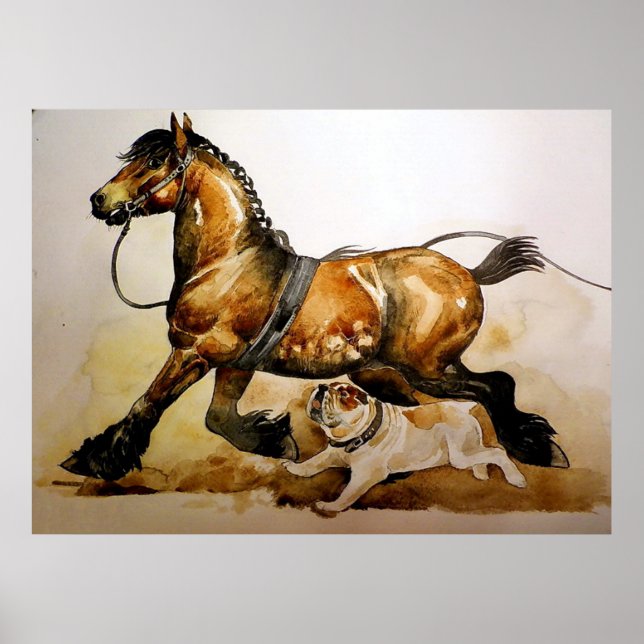 Utkastshund och punkthund Poster utskrift (Framsidan)