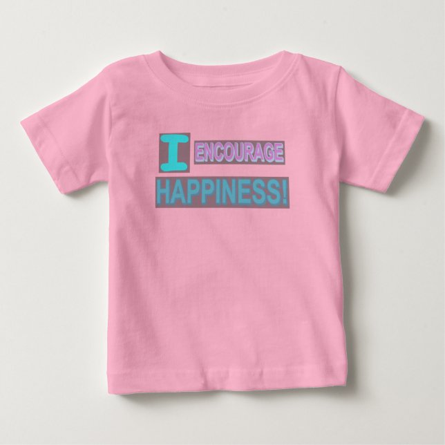 Utkastuttryck "Uppmuntra lycka". Köp T Shirt (Framsida)