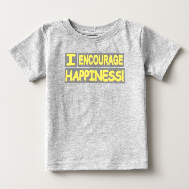 Utkastuttryck "Uppmuntra lycka". Köp T Shirt (Framsida)