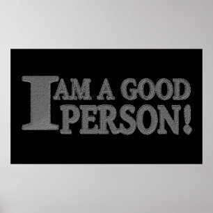 Utkastuttrycksdesign "BRA PERSON" Köp nu Poster