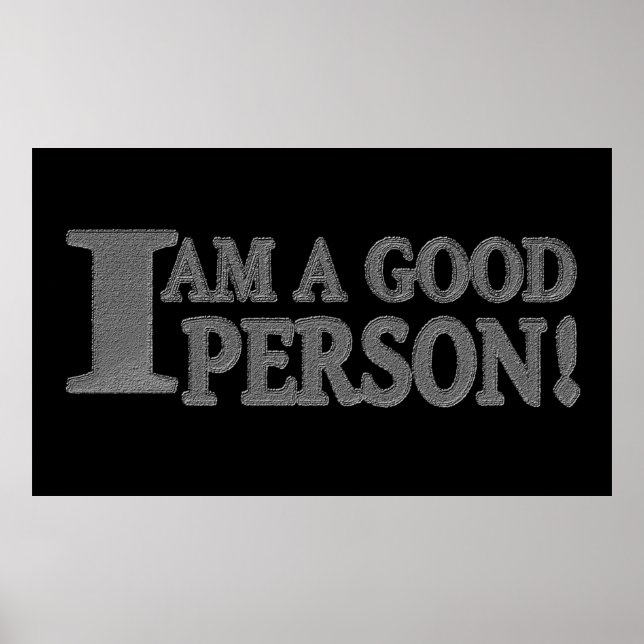 Utkastuttrycksdesign "BRA PERSON" Köp nu Poster (Framsidan)