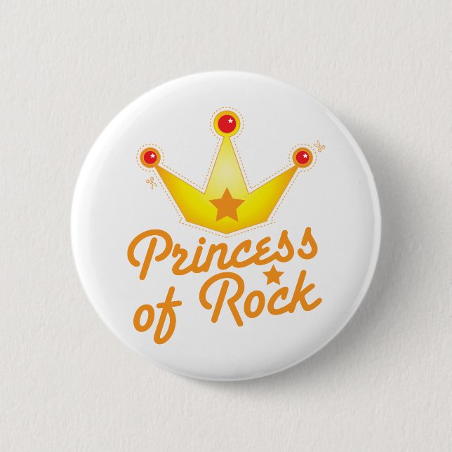 UTKLIPP! Princess av den Rockabilly designen för Knapp (Framsida)