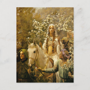 Utläggning av drottning Guinevere Vykort