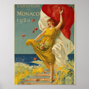 Utläggning av Monaco 1920 Poster
