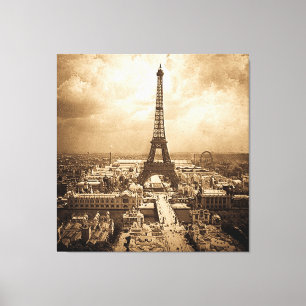 UtläggningUniverselle Eiffel torn 1900 Canvastryck