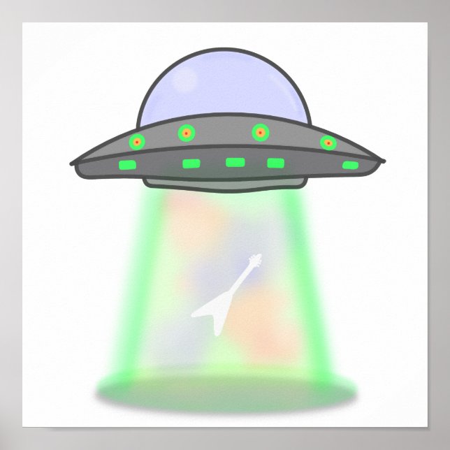 utländsk ufo-väggkonst poster (Framsidan)
