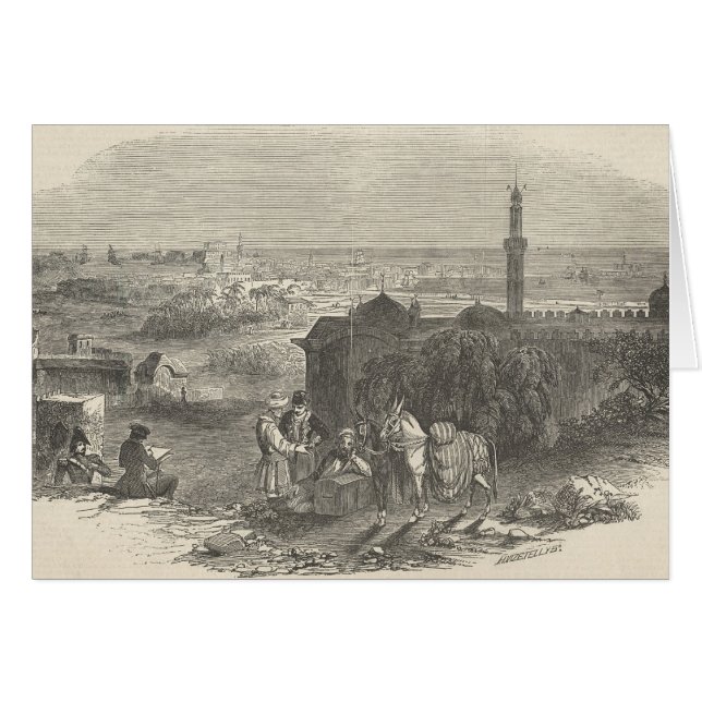 Utländska majportar, Alexandria Hälsningskort (Framsidan Horizontal)