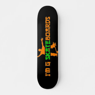 Utländskt Stil-teckensnittsskateboard #1 Skateboard Bräda 19,5 Cm