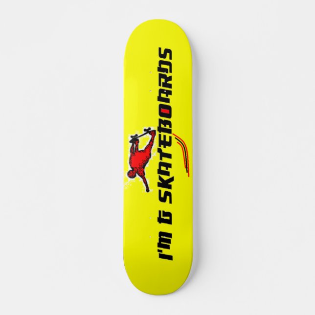 Utländskt Stil-teckensnittsskateboard #4 Skateboard Bräda 19,5 Cm (Framsida)