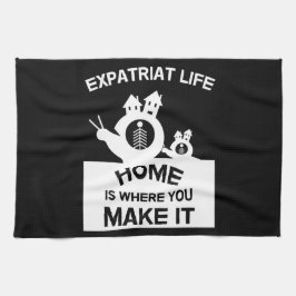 Utlandsstationerade utvandrar utomlands för att ut kökshandduk